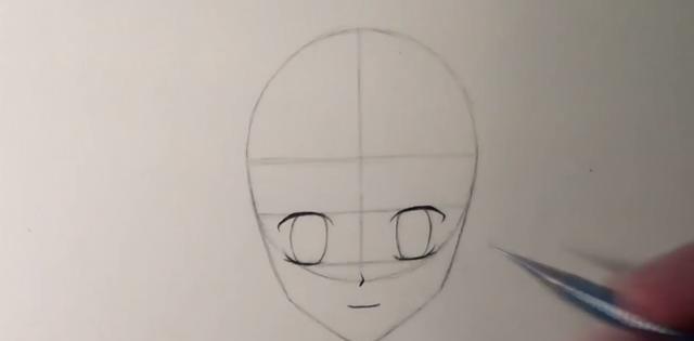 手把手教你绘画动漫人物脸部(一):如何画好正面