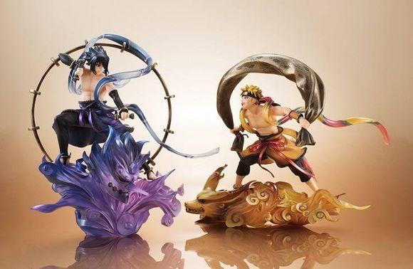 风神漩涡鸣人与雷神宇智波佐助CP限定手办