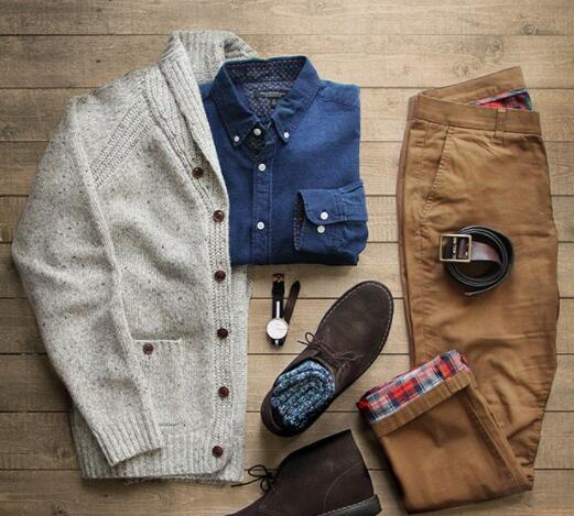 男生外套牛仔搭配