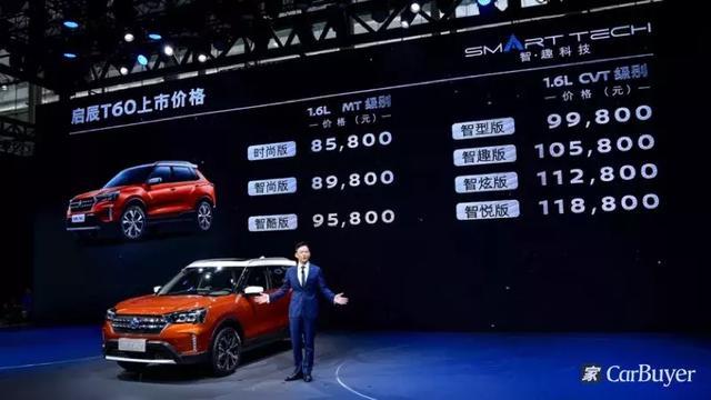 广州车展实力吸粉，东风启辰T60上市发售8.58万-11.88万元