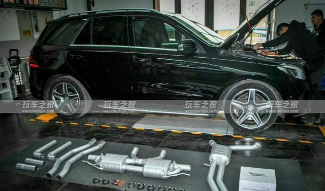 奔驰GLE400 改装Repose中尾段阀门排气