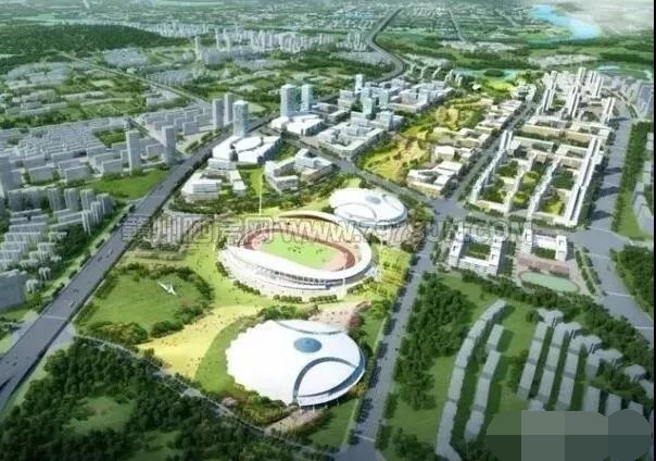 赣州市全民健身中心位于蓉江新区,占地450亩