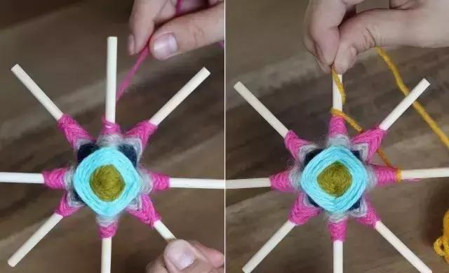 幼儿园废物利用:收了这波毛线创意编织手工,保证牛得杠杠滴!