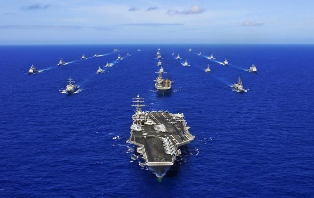 中国海军三大舰队组合能否击败美军第三第七舰队? 这些演习是答案