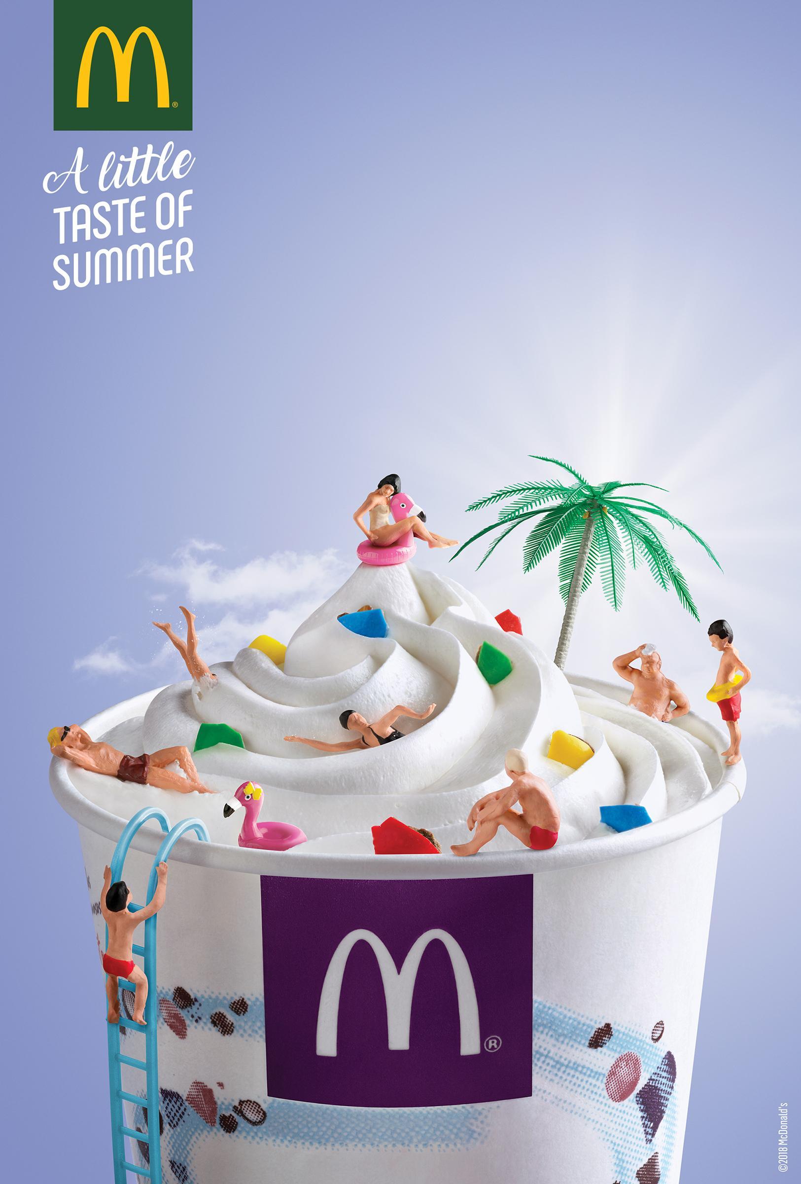 一组麦当劳平面广告欣赏:夏天的滋味.