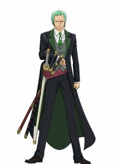 海贼王，草帽一伙一起穿礼服，路飞索隆帅掉渣，娜美罗宾美如画