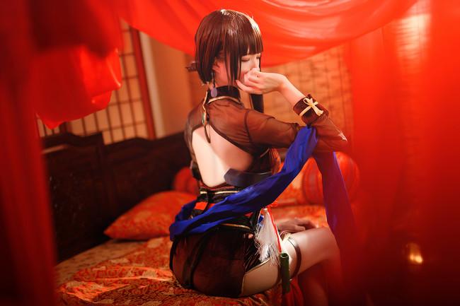 【美女cos】战舰少女r腿仙 逸仙旗袍腿玩年