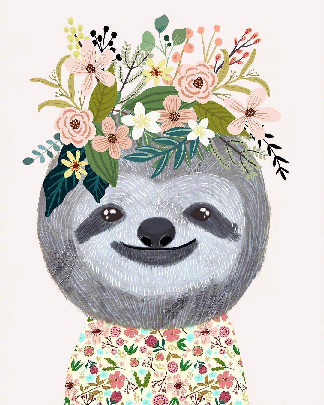 插画师miacharro可爱动物绘画作品