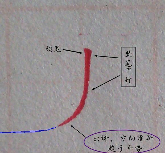 硬笔书法基本笔画图解(2)珍藏很久的干货
