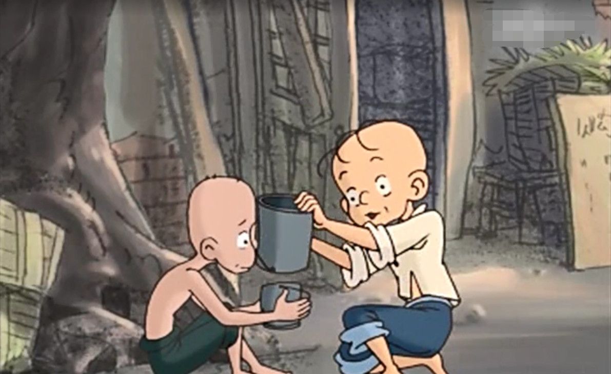 三毛流浪记:三毛机智救下女孩,女孩给他一块钱,三毛坚定要还钱