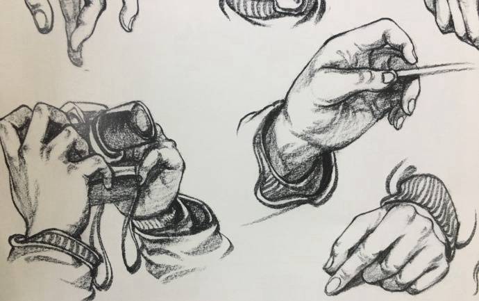 速写手部结构详解,送给学速写的童鞋们!