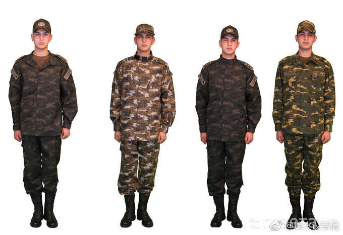 乌兹别克斯坦新军服的部分样本