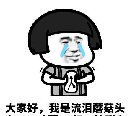 大家好,我是流泪蘑菇头表情包