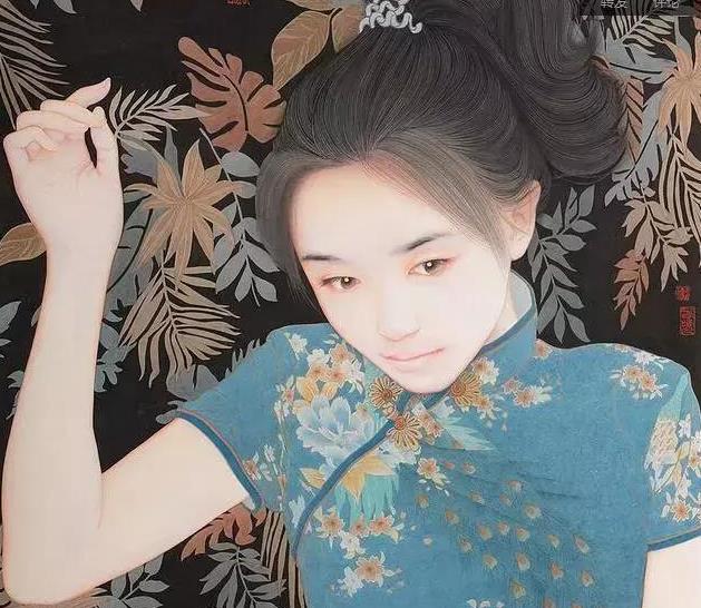 范春晓,中国工笔画界的奇才,他画出了女孩清雅之气,极致之美!