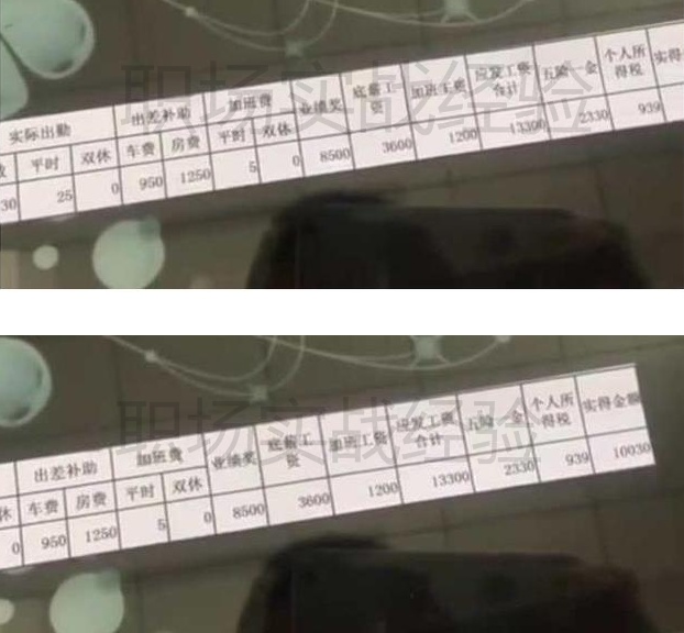 95后女销售晒出真实工资条,直言工资太低不够