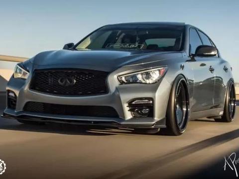 改装不需要盲目堆砌改件, 深圳车友的走街风Q50看着真舒服!