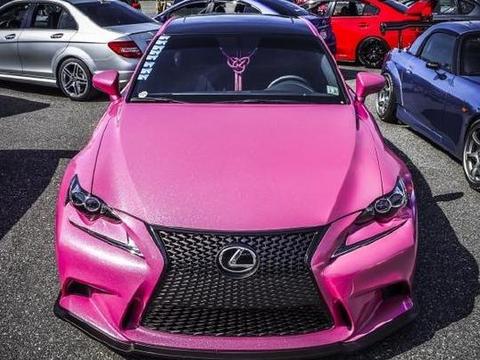 雷克萨斯IS改装粉红低趴