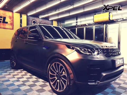 磨砂哑光超赞质感  路虎发现5装贴XPEL隐形车衣