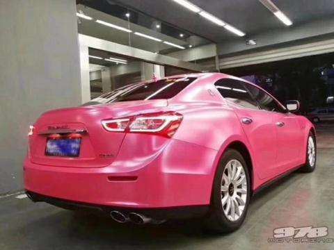 玛莎拉蒂Ghibli 夏季换装电光粉