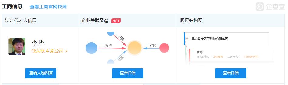 谷安天下总经理李华昨日猝然辞世