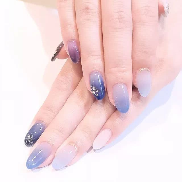 2018网红日系金箔美甲,美的太过分了!图三让人