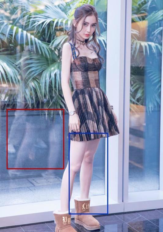 angelababy马大哈,p腿过头,却被镜子出卖了!