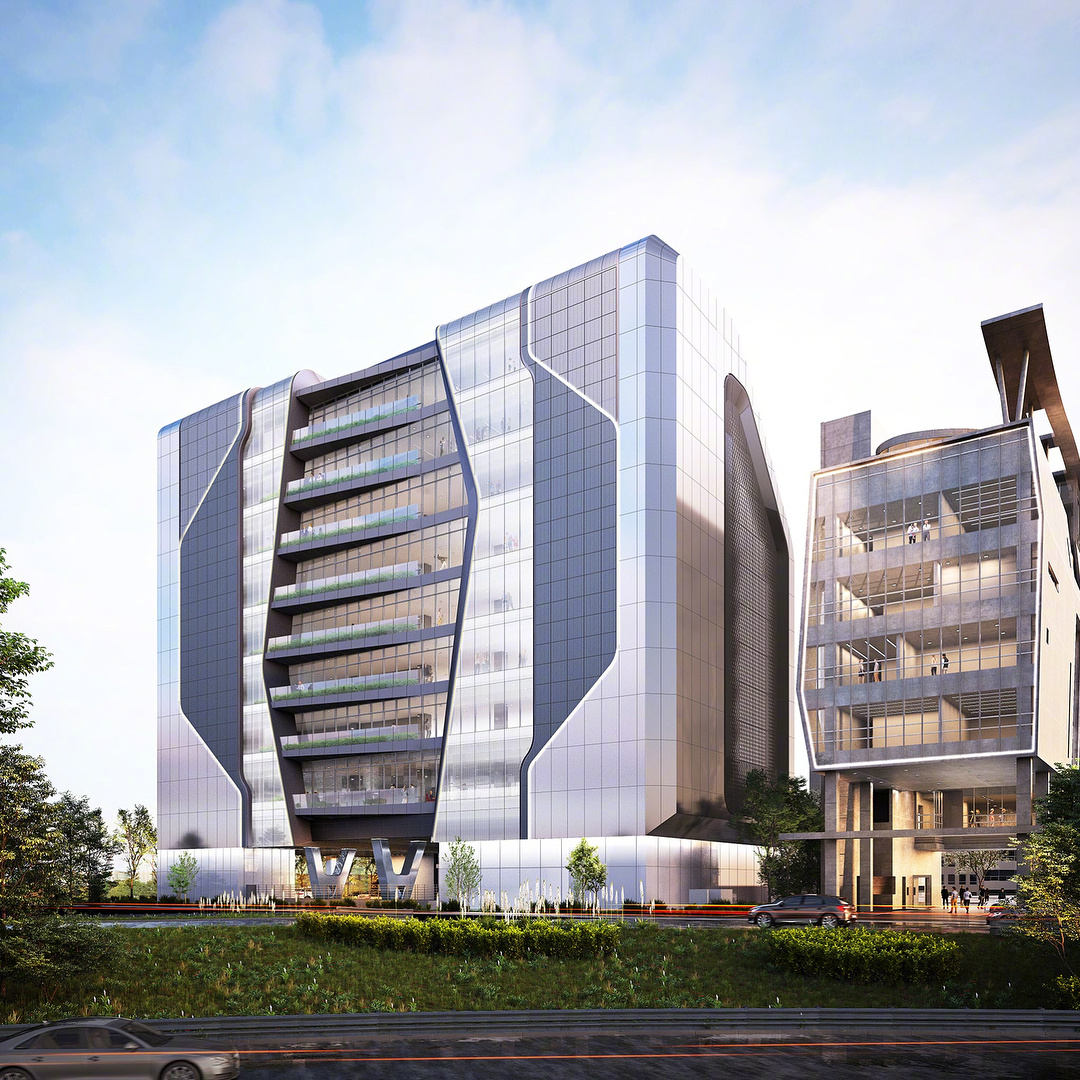 yg娱乐的新大楼鸟瞰图~据yg社长大人在ins上晒图透露