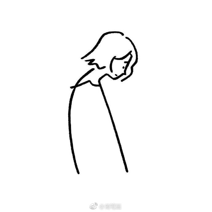 涂鸦风黑白手帐简笔画手绘素材~(ins:yiramee)