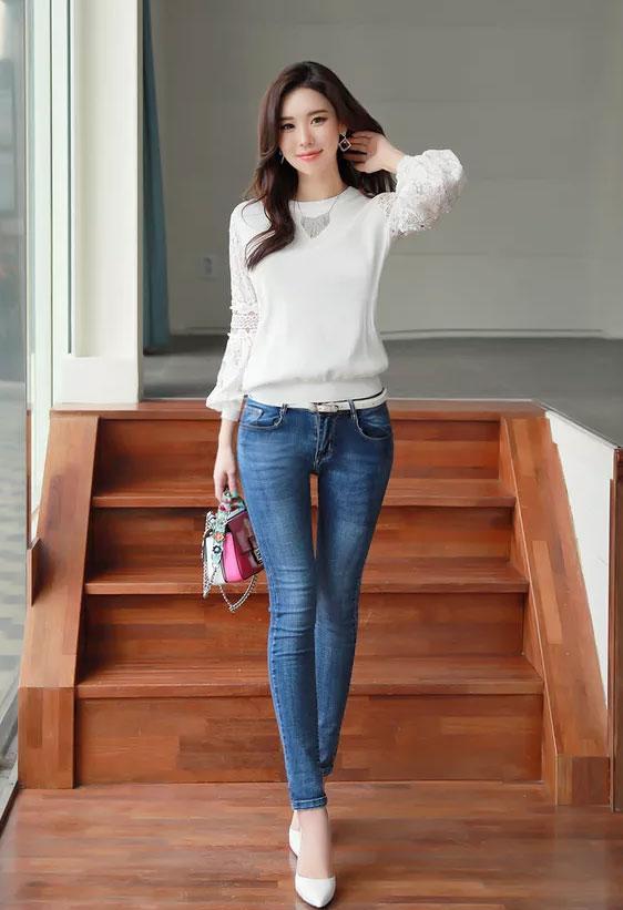 姐姐穿上紧身裤逛街女人味爆棚, 不需要担心回头率