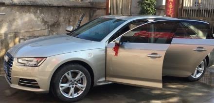 白金色奥迪A4，不一样的视觉体验