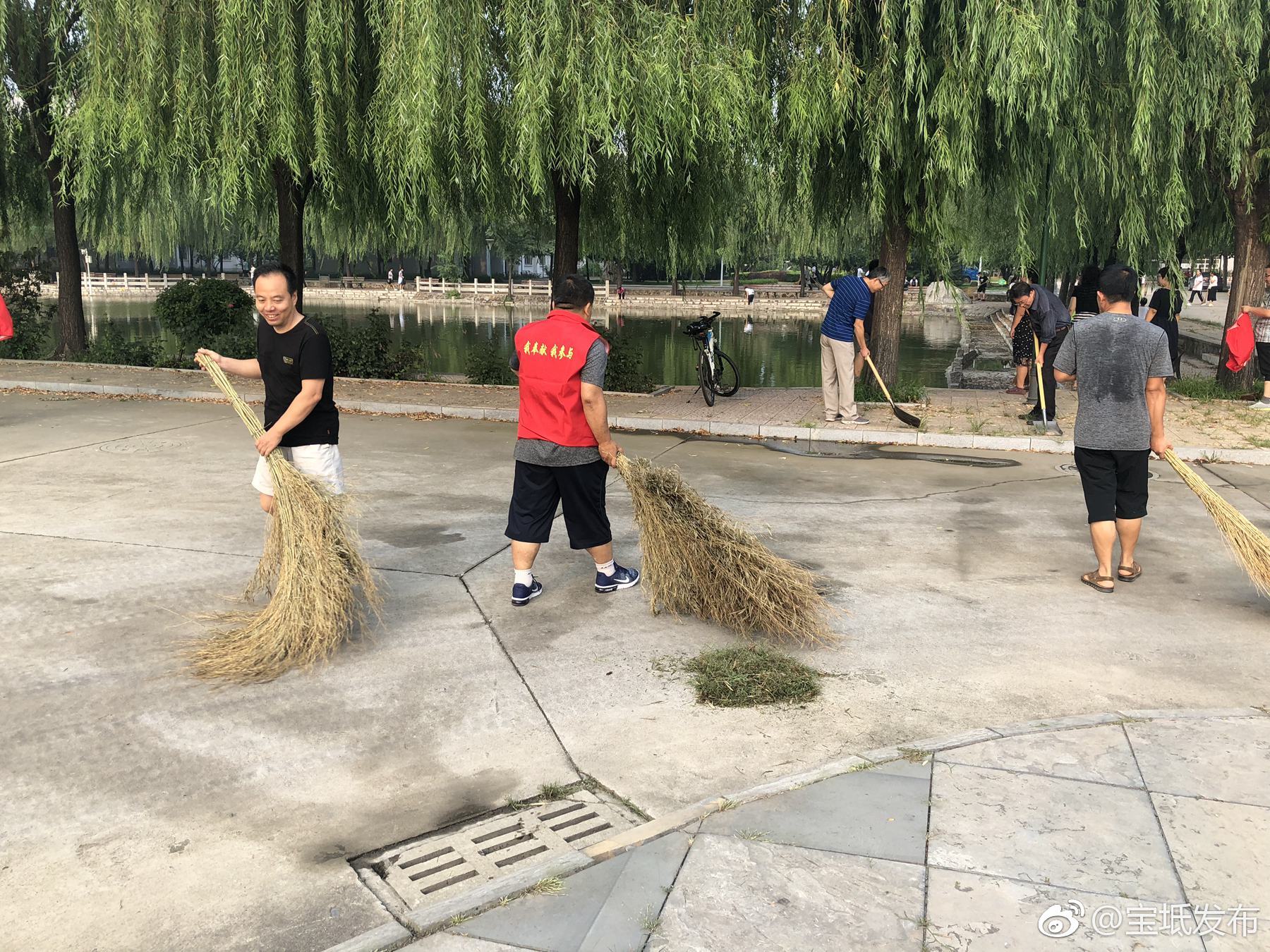 宝坻一中开展创城创卫,我奉献我参与主题实践活动