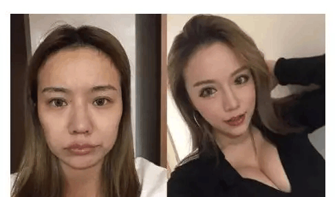 网红化妆前后对比图, 看完觉得我也能出道了!