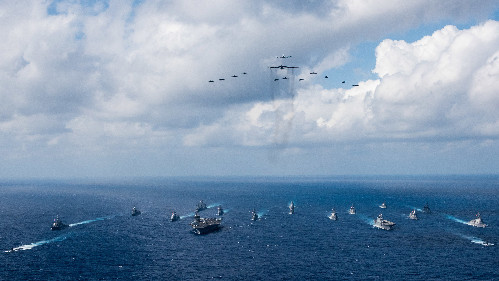 珠海航展歼10B验证矢量推力,美日利剑2019军