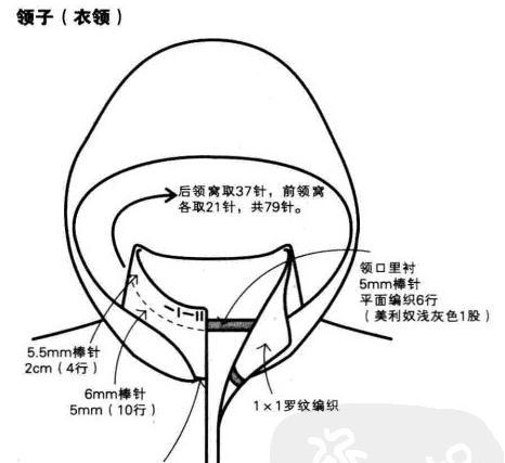 儿童带帽毛衣编织款式，教程详细（值得收藏）