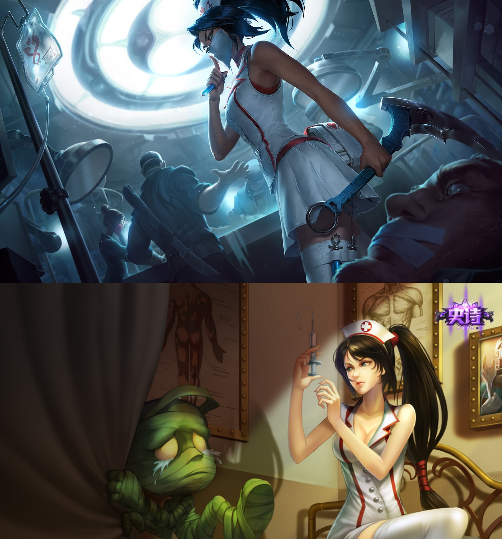 实习护士阿卡丽_lol阿卡丽护士_lol凯特琳扯掉内衣-圈子花园图片