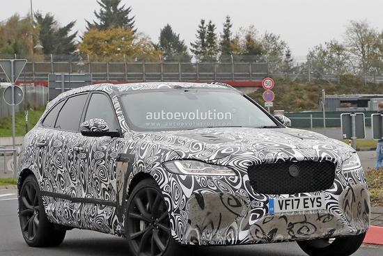 外观套件很凶狠 捷豹F-PACE SVR谍照曝光