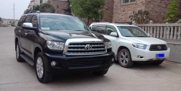 当我的汉兰达和他停在一起, 瞬间感觉自己是个小矮子