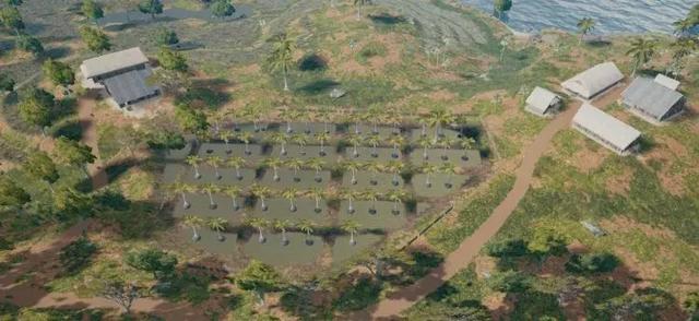 绝地求生:4x4新地图,「代号:荒野」各城市俯视