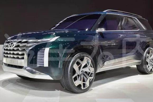 维拉克斯继任者，现代旗舰8座SUV量产版路测