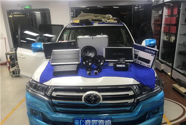 日系硬汉丰田兰德酷路泽音响改装全套乐斯登