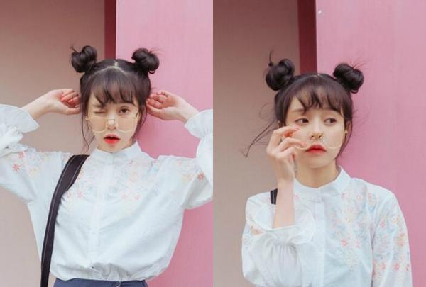 个性双丸子头扎发, 尽显俏皮灵动鬼马少女范儿