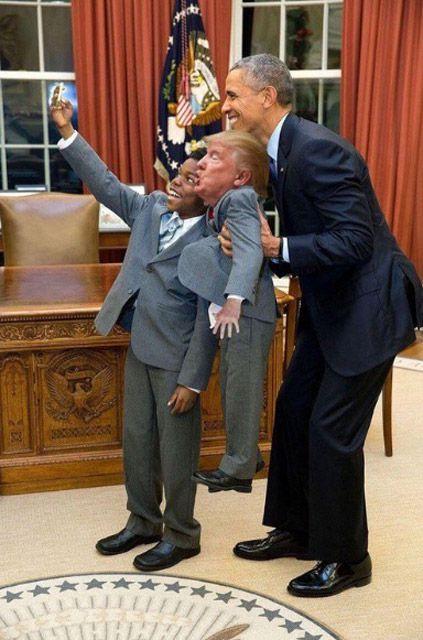 搞笑唐纳德·特朗普图片,总统先生你多大了,还