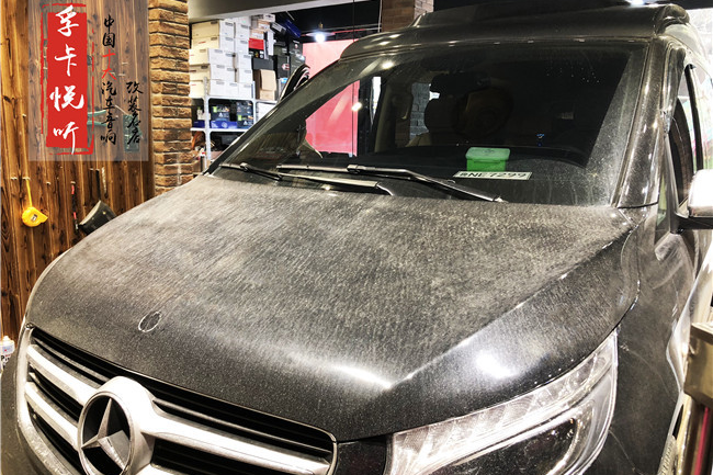 济南奔驰威霆车载喇叭升级德国海螺3系汽车音响+美国来福