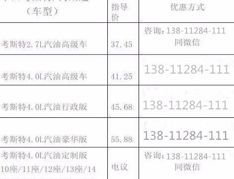 考斯特4.0价格 考斯特10座经典改装报价