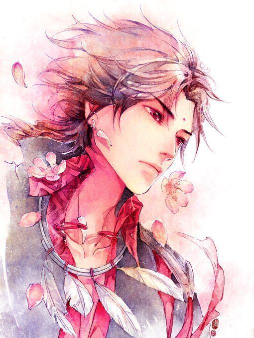 水彩画动漫人物，太有范了