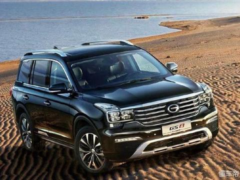 广汽大七座SUV来袭！8英寸触摸显示屏+真皮座椅