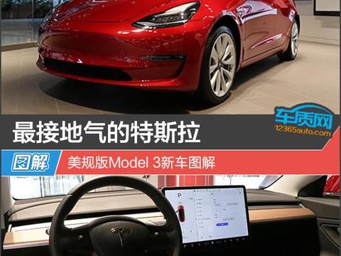 最接地气的特斯拉 美规版Model 3新车图解