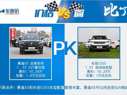 大空间高性价比优质SUV推荐 东风风行景逸SX5对比长安CS55
