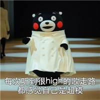 戏精表情包无水印熊本熊,每次听到很嗨的歌走路都感觉自己是超模