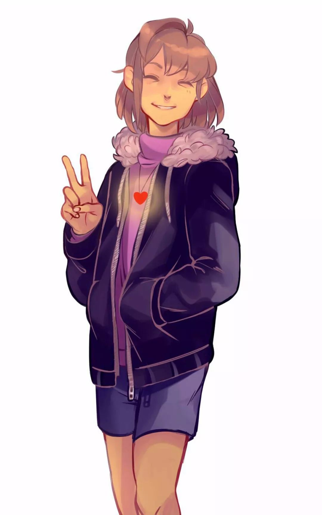 本期壁纸为frisk